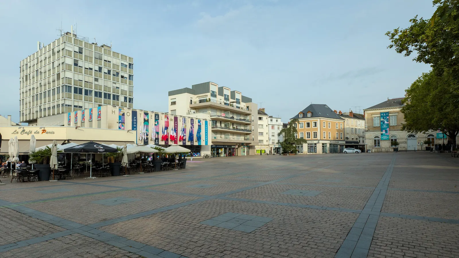 La place de la République à Châteauroux